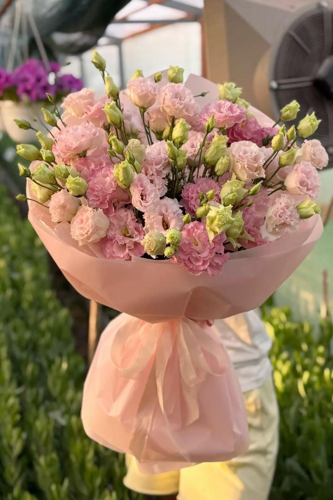 Blush Pink Lisianthus Luxury Bouquet