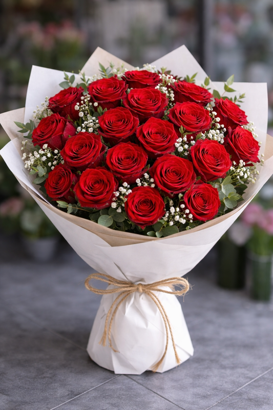 Bouquet of 20 Red Roses